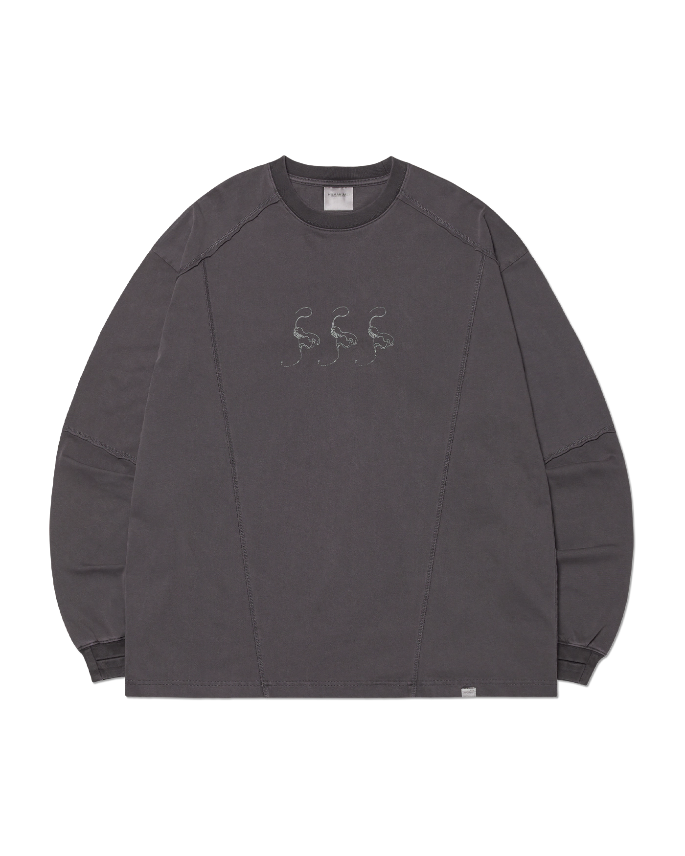 NOMANUAL ABRASION LAYERED LONG SLEEVE TEE