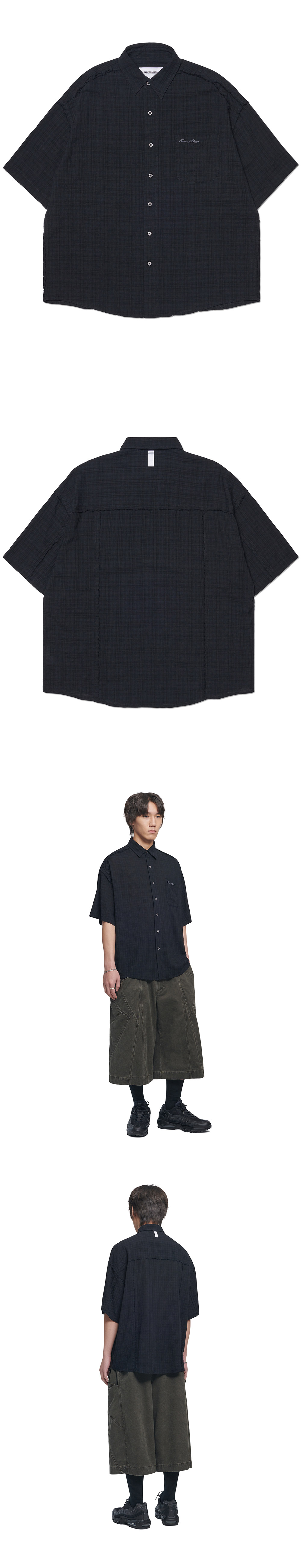 【NOMANUAL】25ss RAW EDGE H.S SHIRT NOMANUAL】RAW EDGE H.S SHIRT | OUR BRAND,NOMANUAL | PRESSING