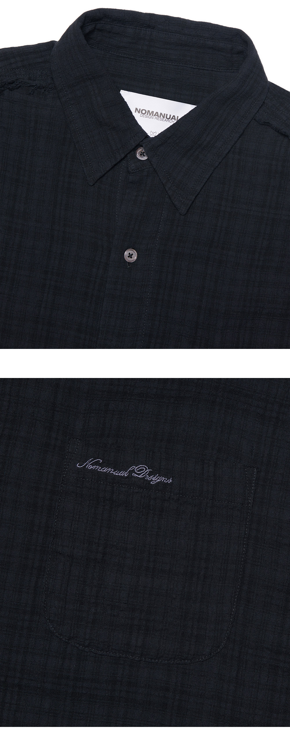 NOMANUAL RAW EDGE H.S SHIRT