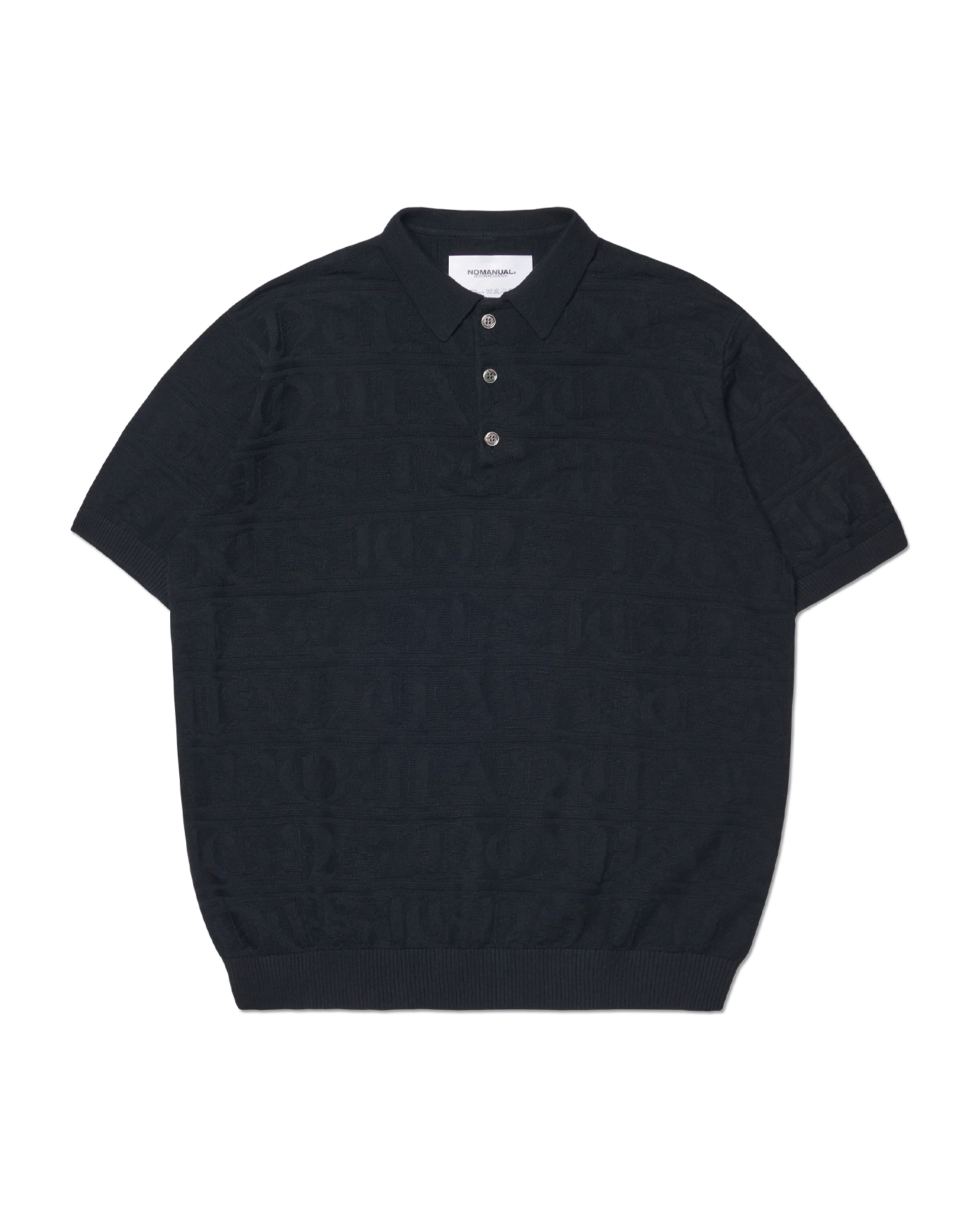 NOMANUAL EMBLEM WASHED T-SHIRT
