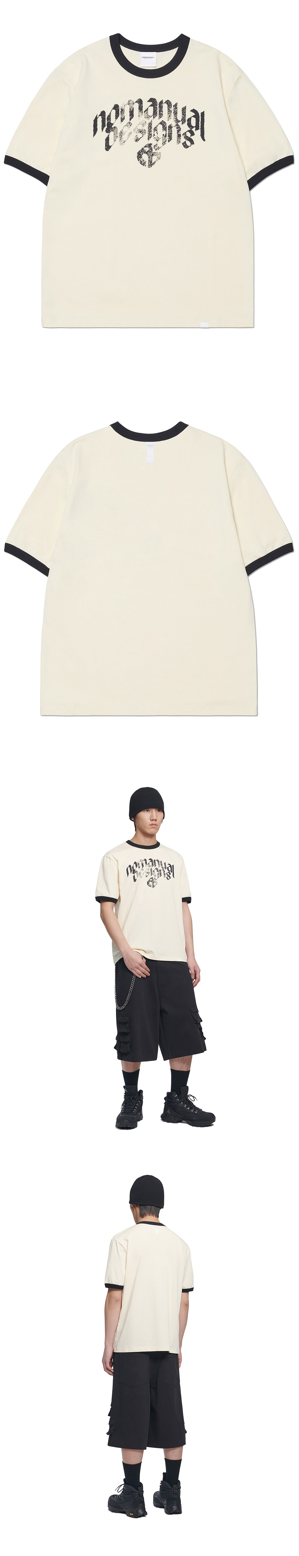 NOMANUAL N.D RINGER T-SHIRT