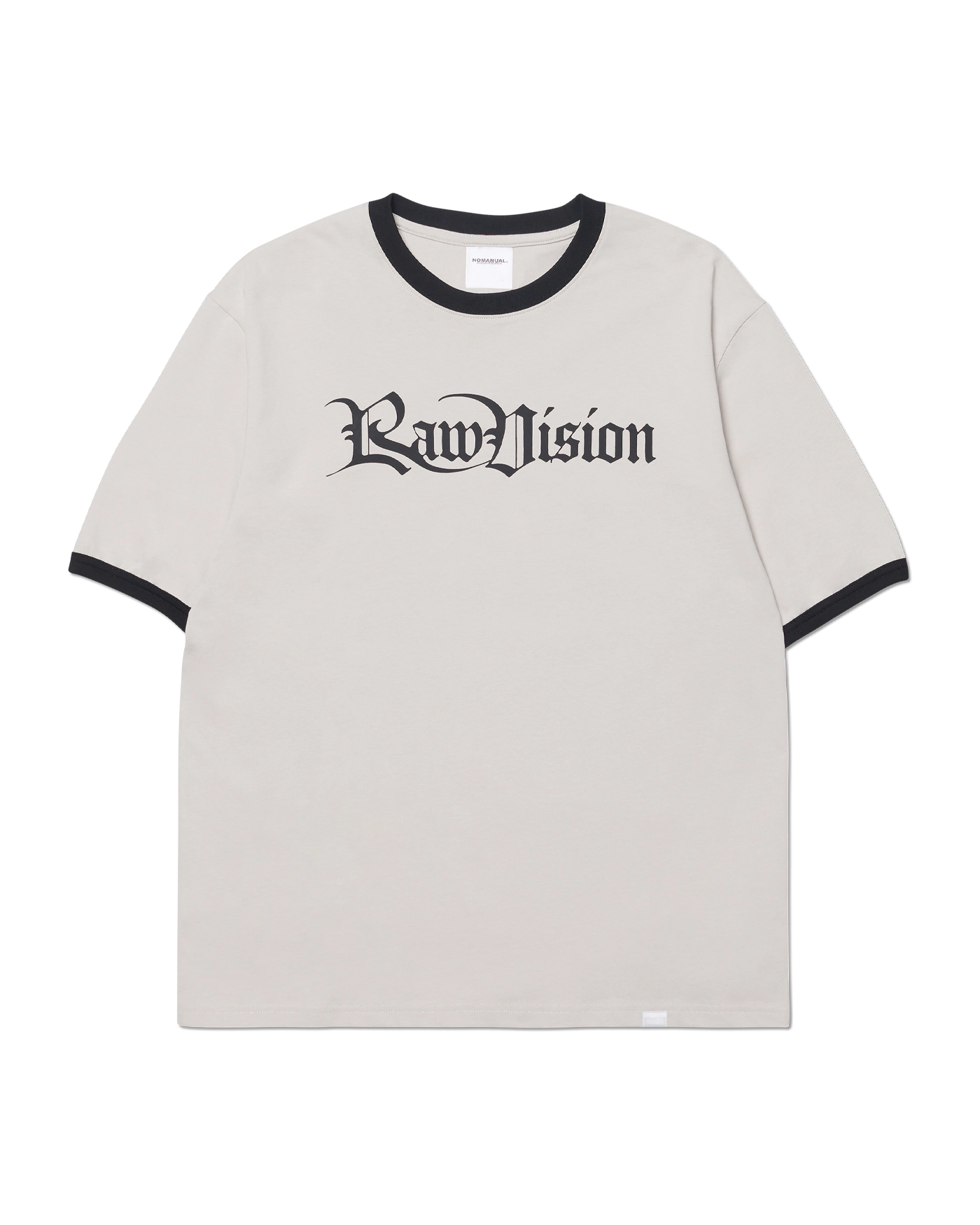 韓国人気 ユニセックス[NOMANUAL] RAW VISION RINGER T-SHIRT NOMANUAL】RAW VISION RINGER T-SHIRT | OUR BRAND,NOMANUAL