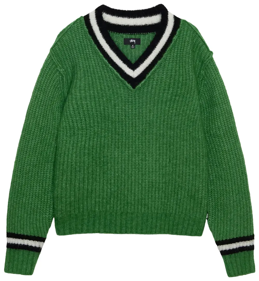 STUSSY MOHAIR TENNIS SWEATER