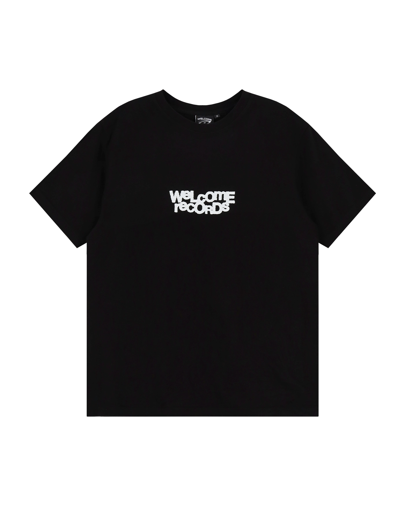 웰컴 레코즈 리플 반팔 티셔츠 블랙 WCR25SUCLT02BK | 카시나 KASINA