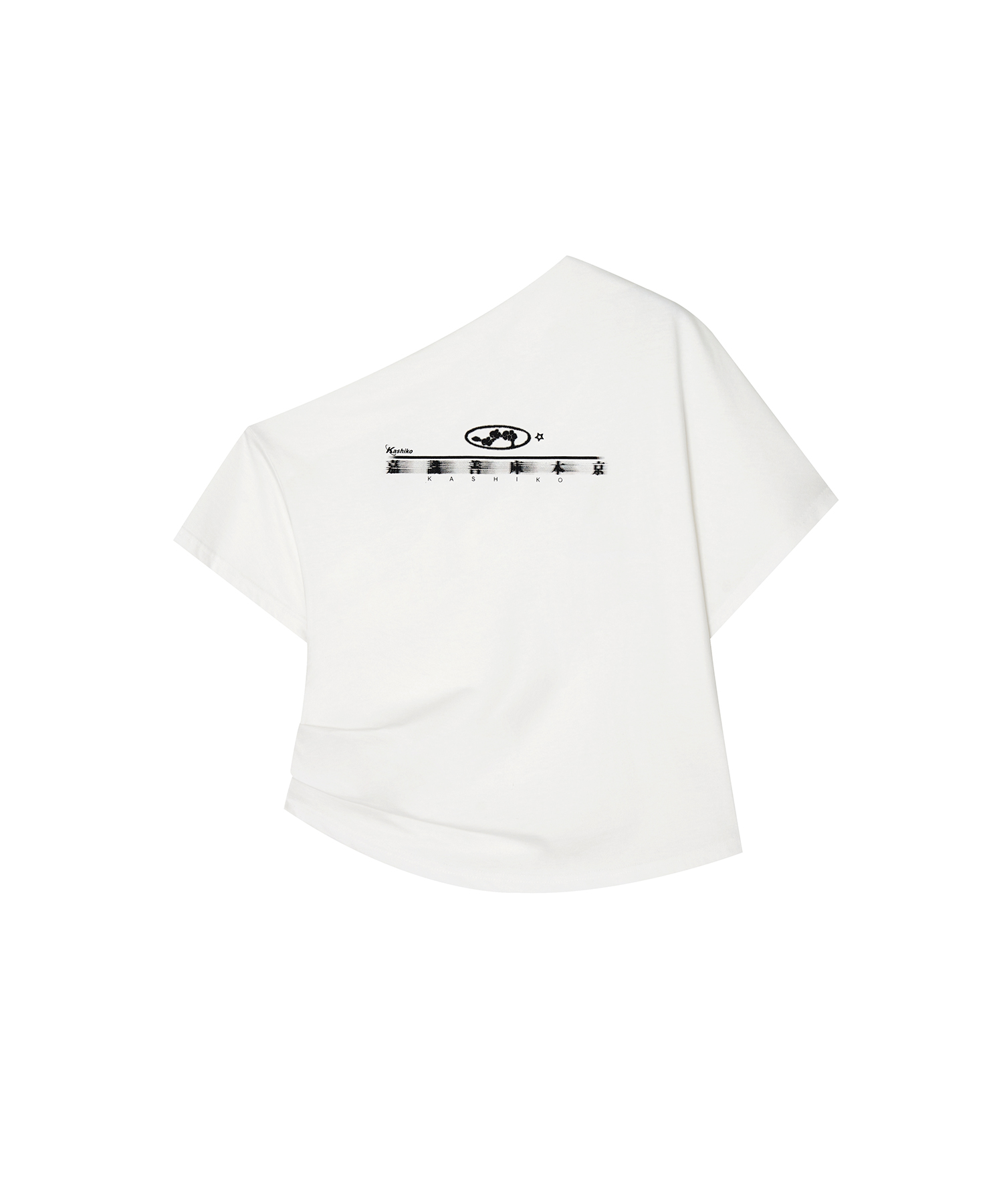 KASHIKO Zen One Shoulder Top White