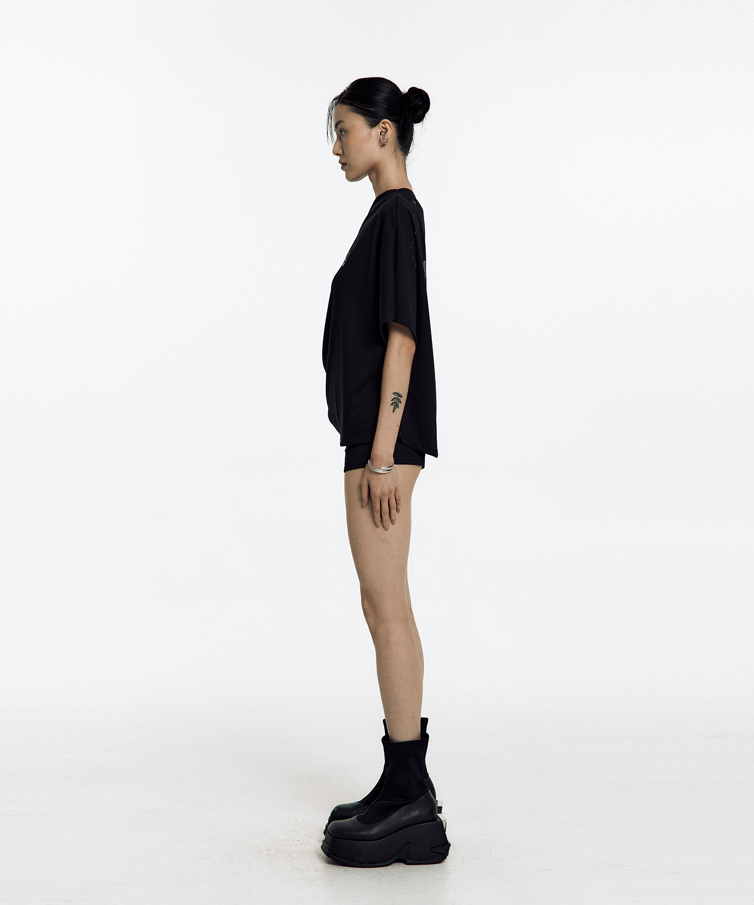 ★KASHIKO★ Zen One Shoulder Top KASHIKO Zen One Shoulder Top Black