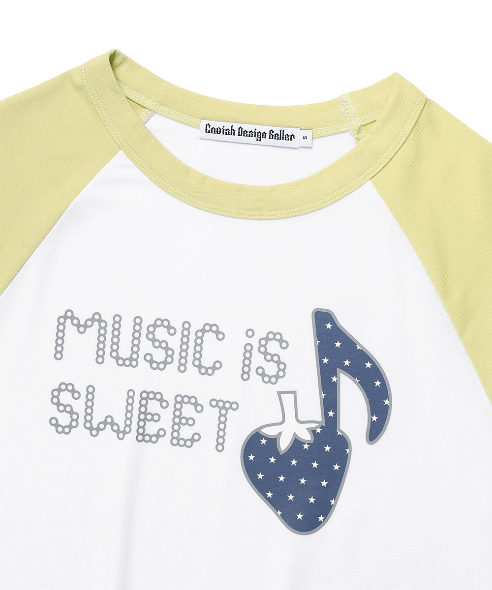 CAVISH W STRAWBERRY RAGLAN SS TEE
