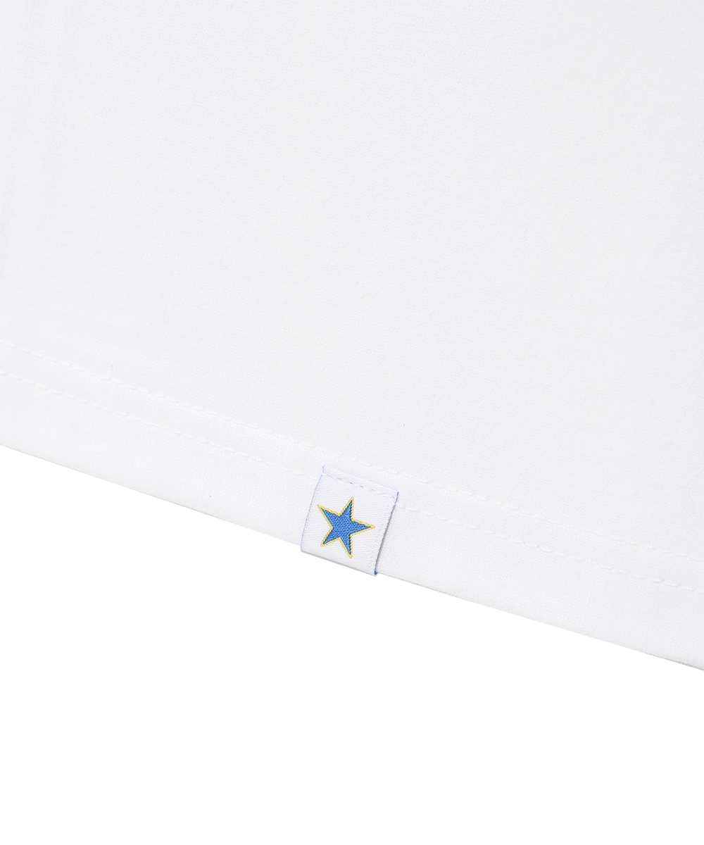 [CAVISH] TWIN STAR CHECK APPLIQUE SS TEE ★大人気★ CAVISH TWIN STAR CHECK APPLIQUE SS TEE