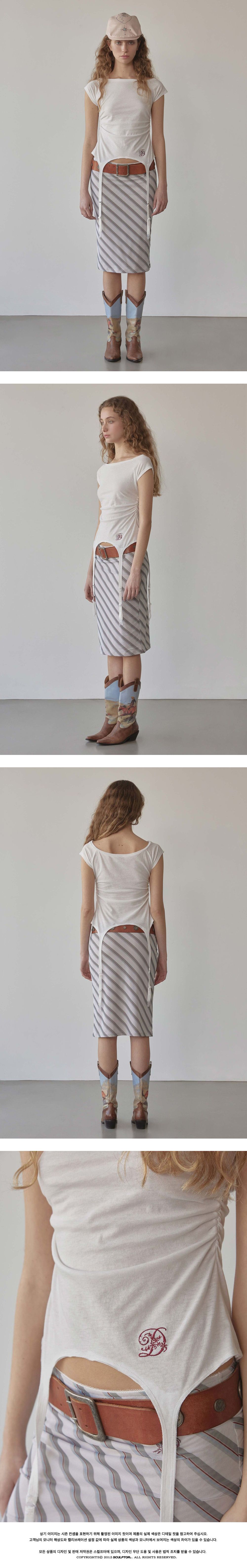 無料配送 ◆ Sculptor ◆ Garter Belt Tee Garter Belt Tee White – SCULPTOR JAPAN