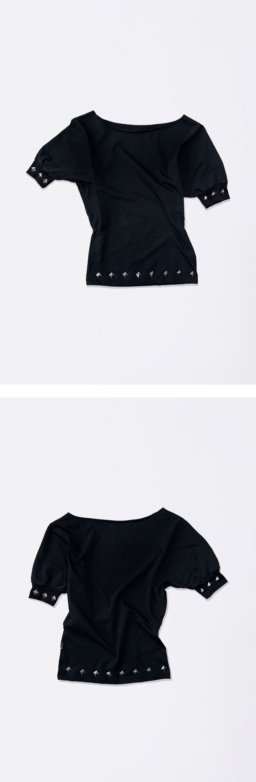 SCULPTOR Stud Half Sleeve Sweatshirt