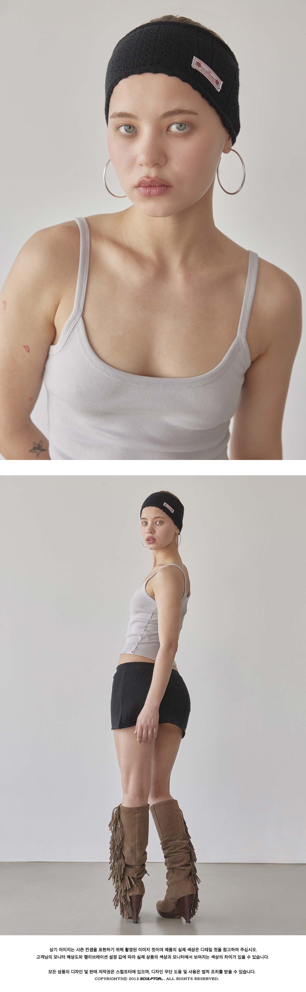 SCULPTOR Eyelet Knit Hairband