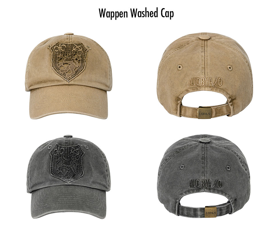 【AJO AJOBYAJO】24SS★ [PBA] Arch Logo Washed Cap AJOBYAJO】Arch Logo Washed Cap | OUR BRAND,AJOBYAJO