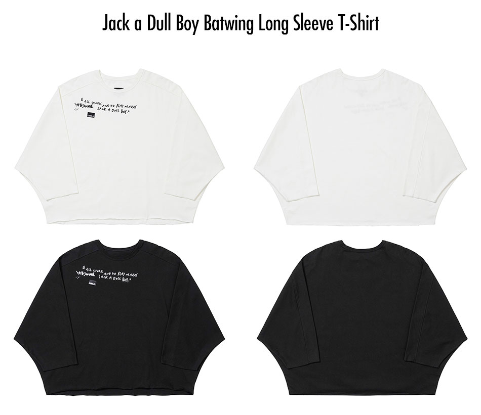 【AJO AJOBYAJO】22FW★ Warning Long Sleeves T-Shirt Warning Long Sleeves T-Shirt [BLACK] - AJOBYAJO