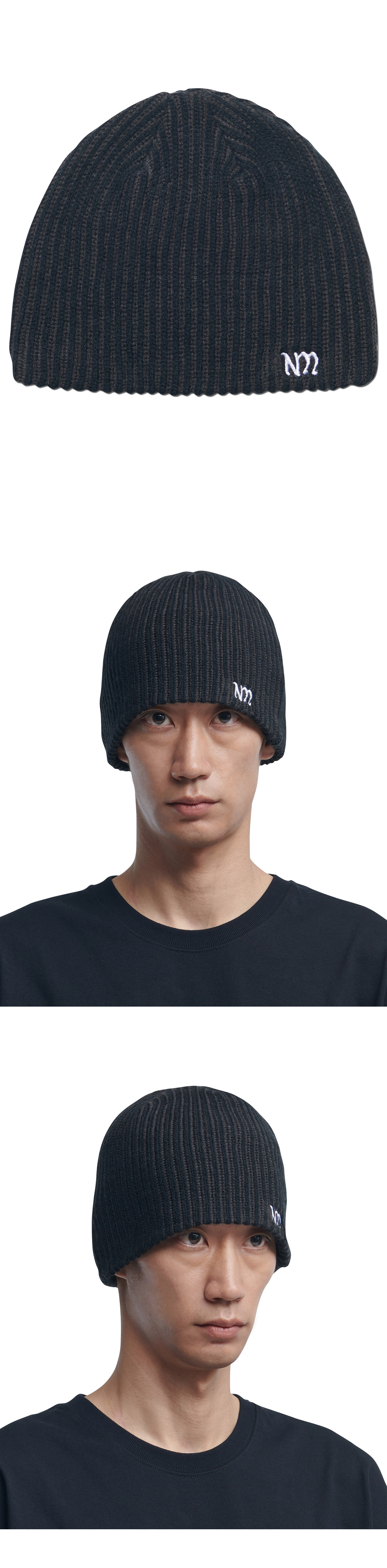 ニットキャップ・ビーニー NOMANUAL NM CAGE BEANIE BLACK NM65HG02M1BK NOMANUAL ニット帽 ニットキャップ 「NOMANUAL」NM CAGE BEANIE