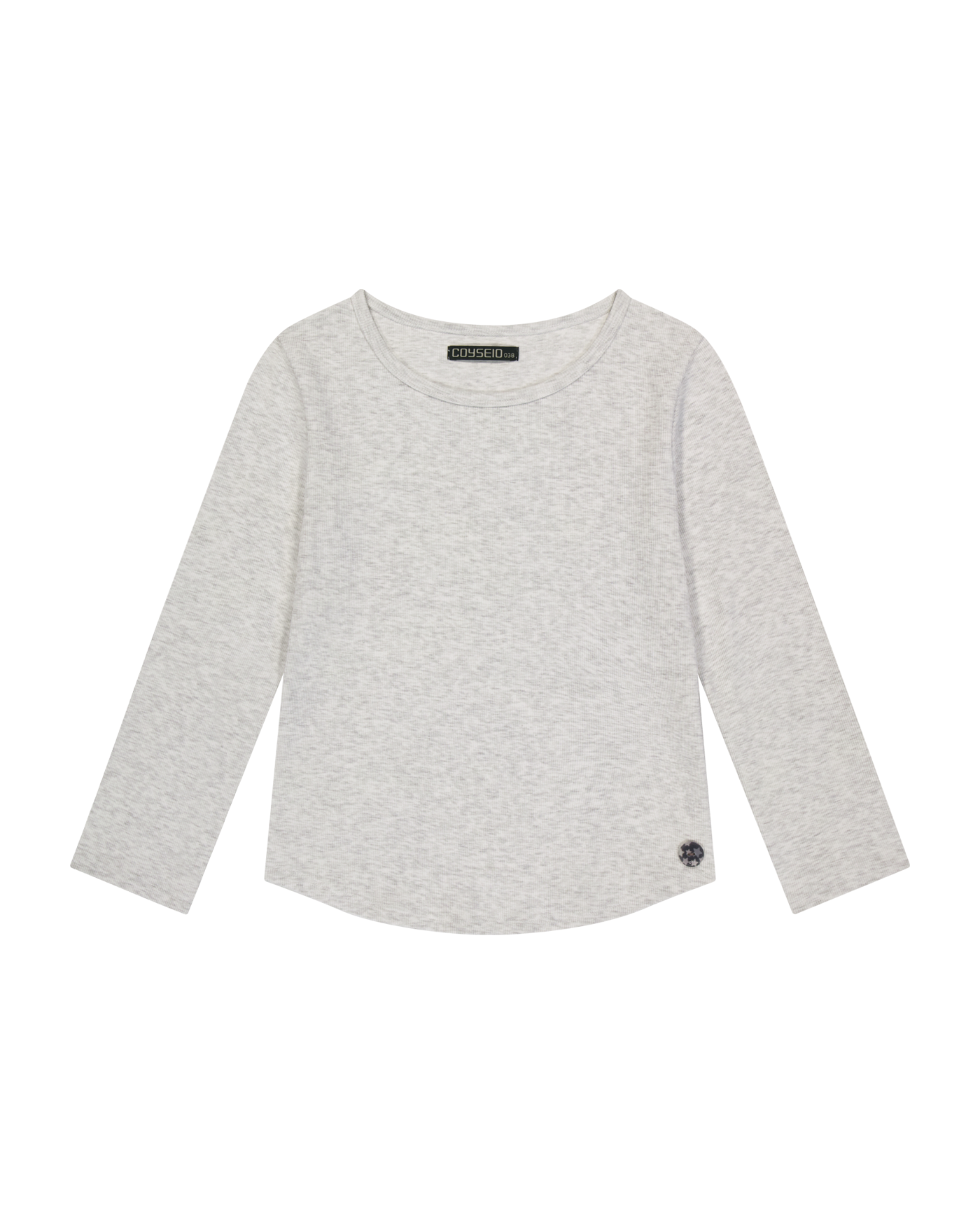 코이세이오 038 카프리 슬리브 티셔츠 라이트 멜란지