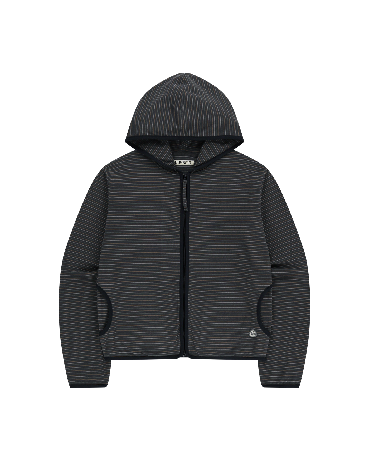 トップス coyseio SOFT KNIT ZIP-UP STRIPE SOFT KNIT ZIP-UP STRIPE - coyseio