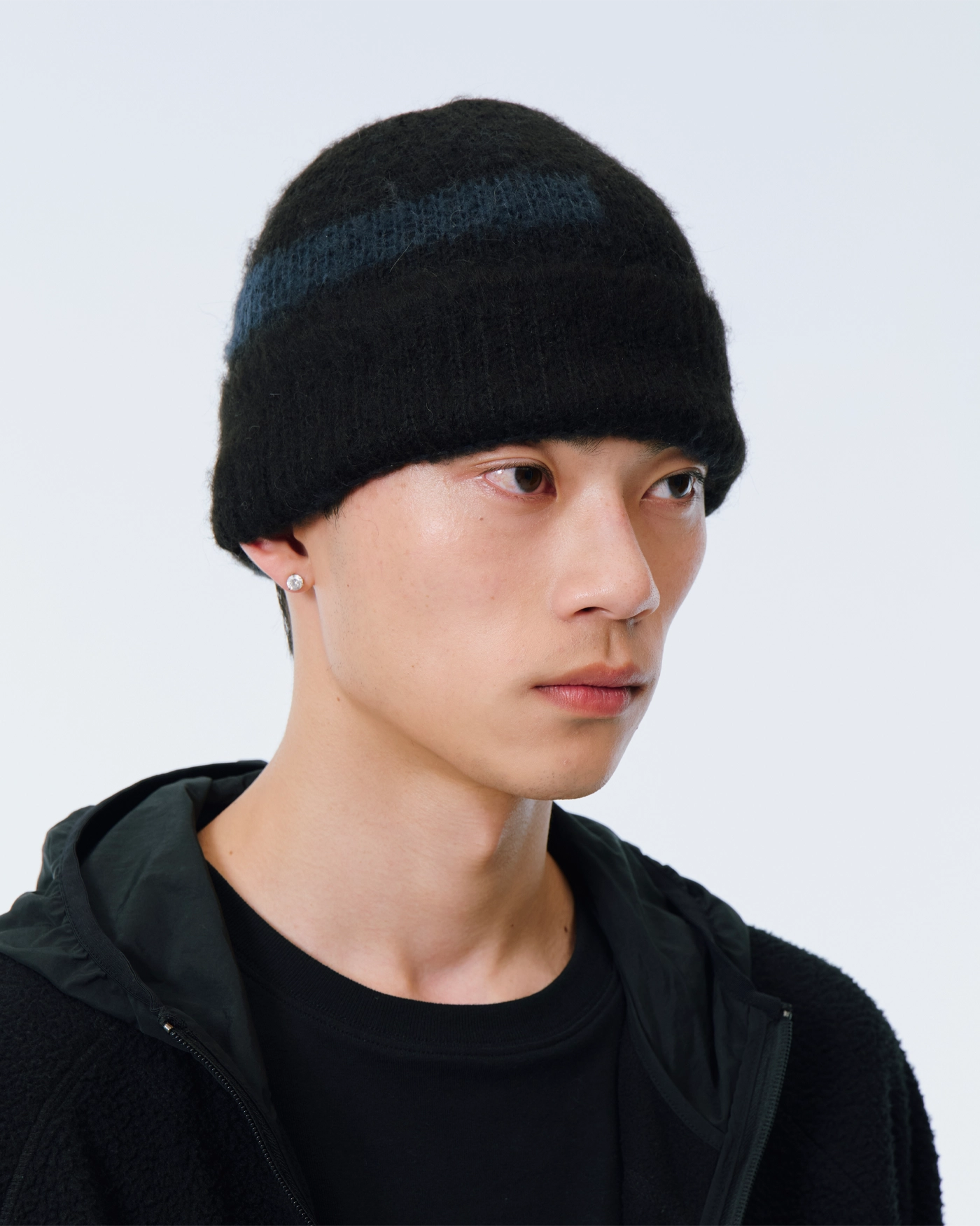 MOHAIR BEANIE - BLACK (SG2503CA03) SAN SAN GEAR(サンサンギア