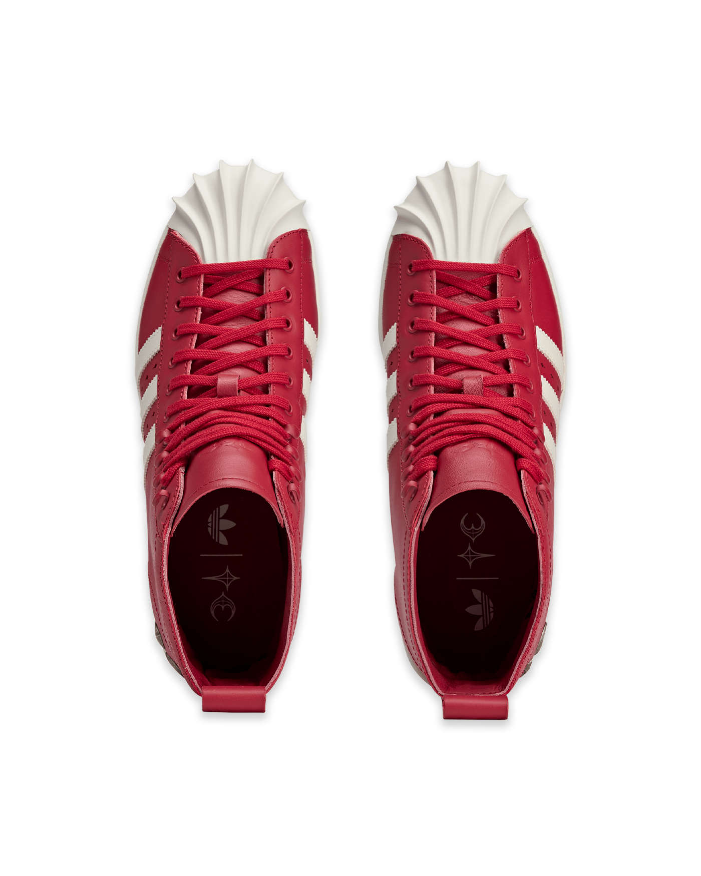 떠그 클럽 X 아디다스 슈퍼스타 부츠 럭스 레드 화이트 JP6518 | 카시