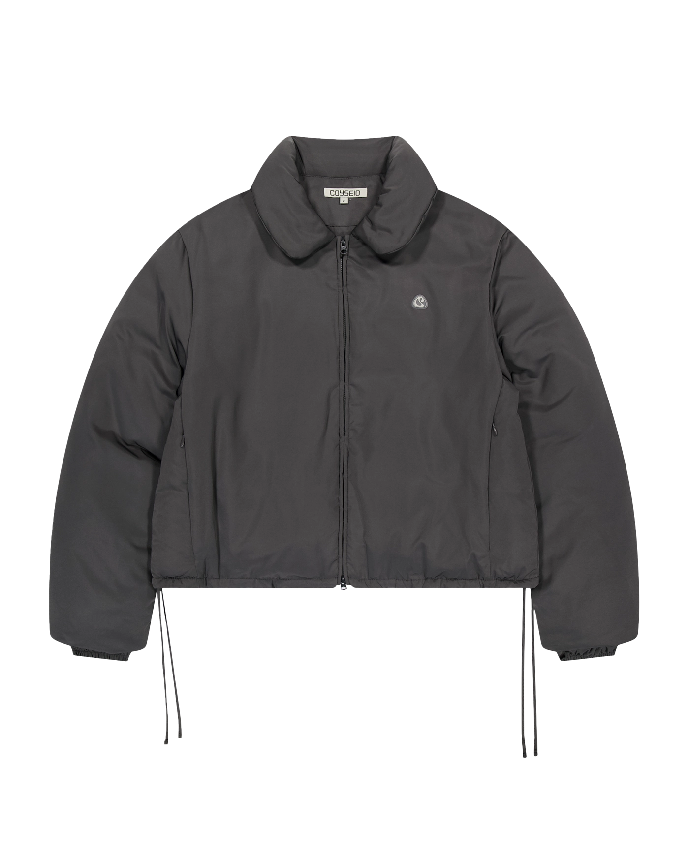 SOLID PADDED JACKET SKY BLUE - coyseio