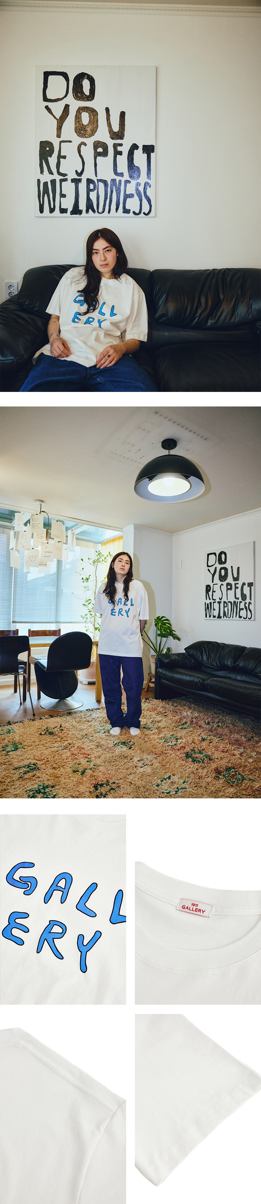 【1011 Gallery】Gallery Stroke Logo T-Shirt 1011GALLERY GALLERY STROKE LOGO T-SHIRT