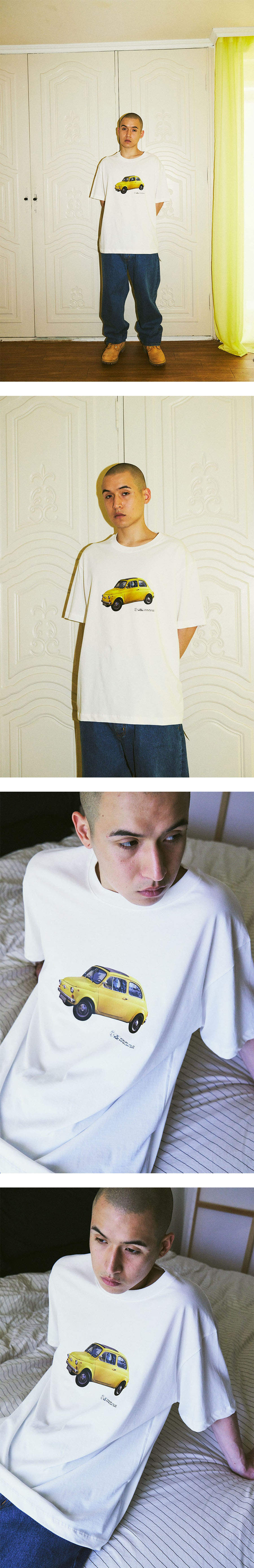 【1011 Gallery】Gallery Yellow Car T-shirt 1011GALLERY Gallery Yellow Car T-shirt