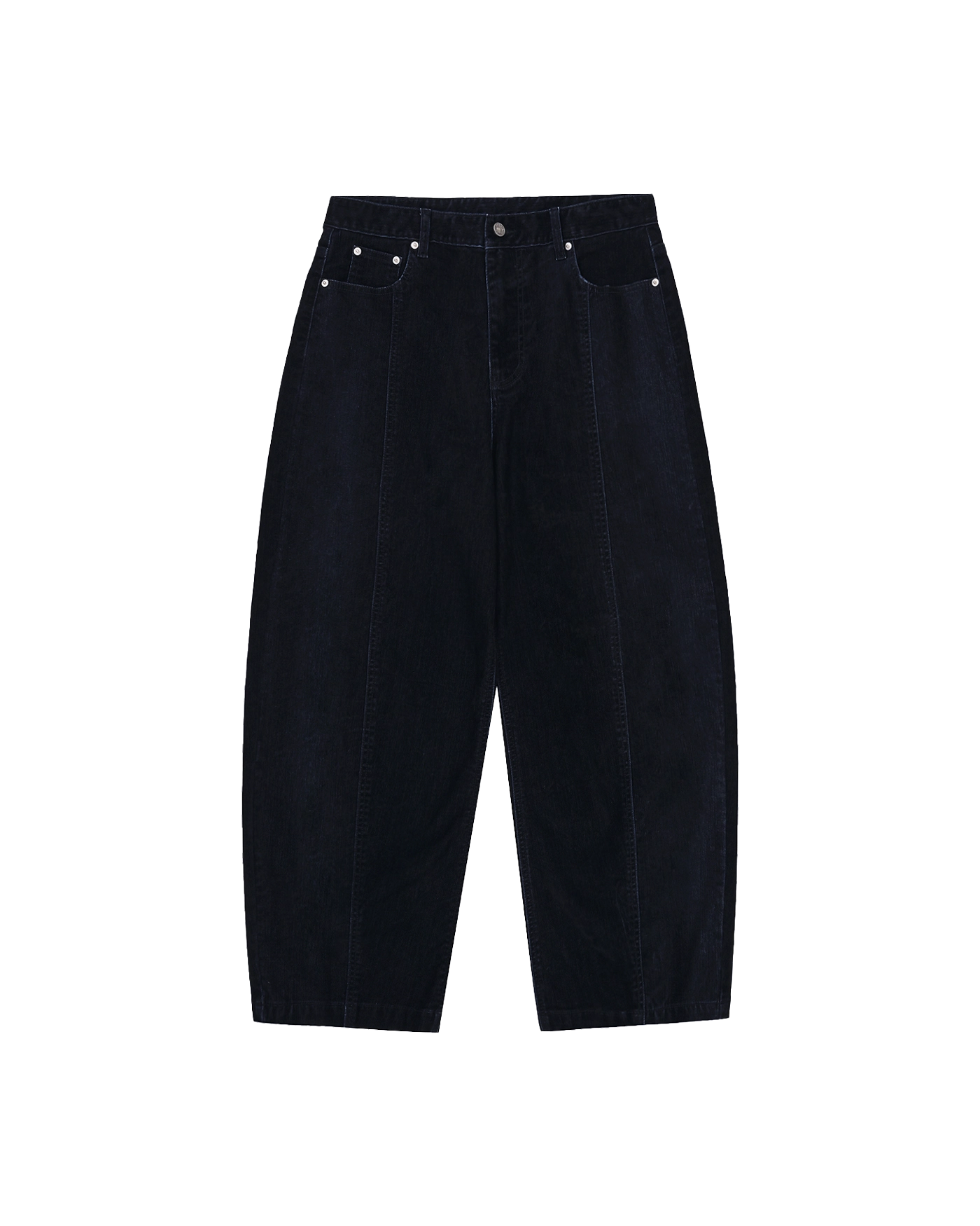★OY★VELVET DENIM WIDE STITCH VOLUME PANTS - BLACK★正規品 OY VELVET DENIM WIDE STITCH VOLUME PANTS