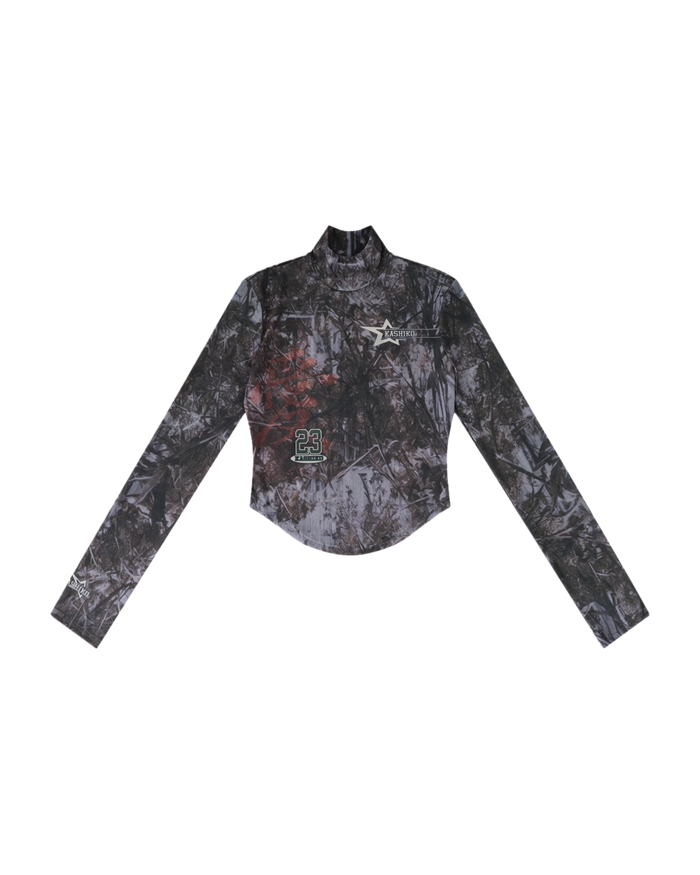 【同梱不可】 Real KASHIKO Tree Top Mesh Highneck トップス