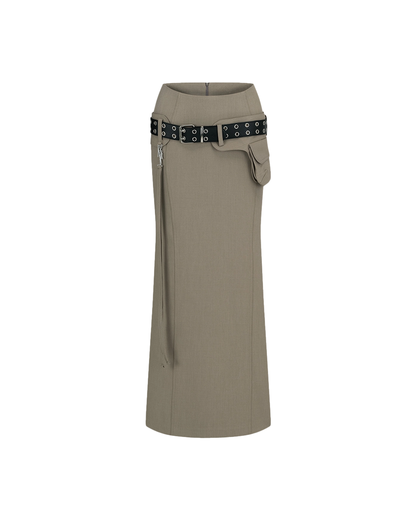 KASHIKO Pocket Belt Long Skirt