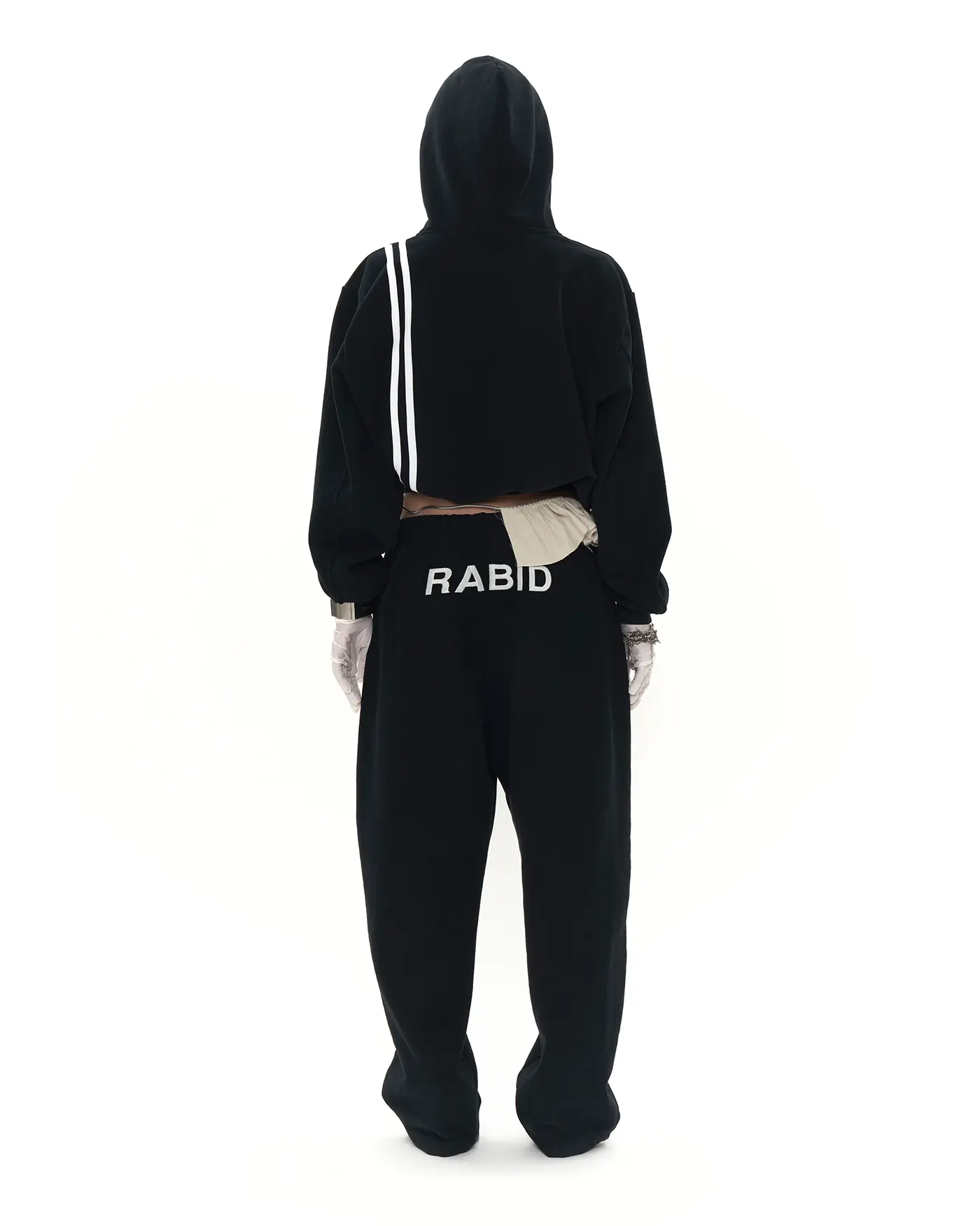 604SERVICE BEADED SCHOOL LOGO TRACK PANTS