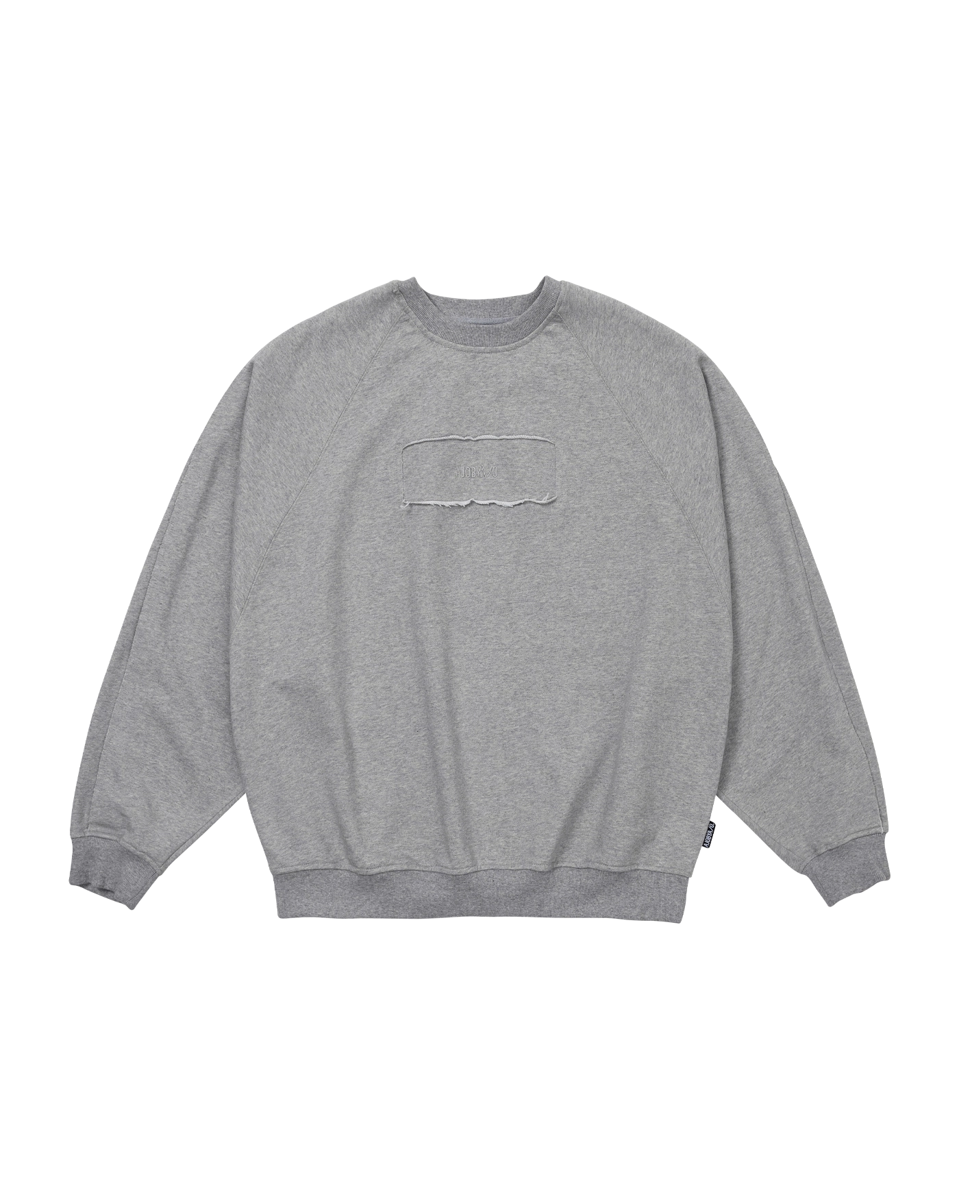 【AJO AJOBYAJO】25SS★ Raw Edge Batwing Sweatshirt MUSINSA | AJOBYAJO Raw Edge Batwing Sweatshirt [CHARCOAL]