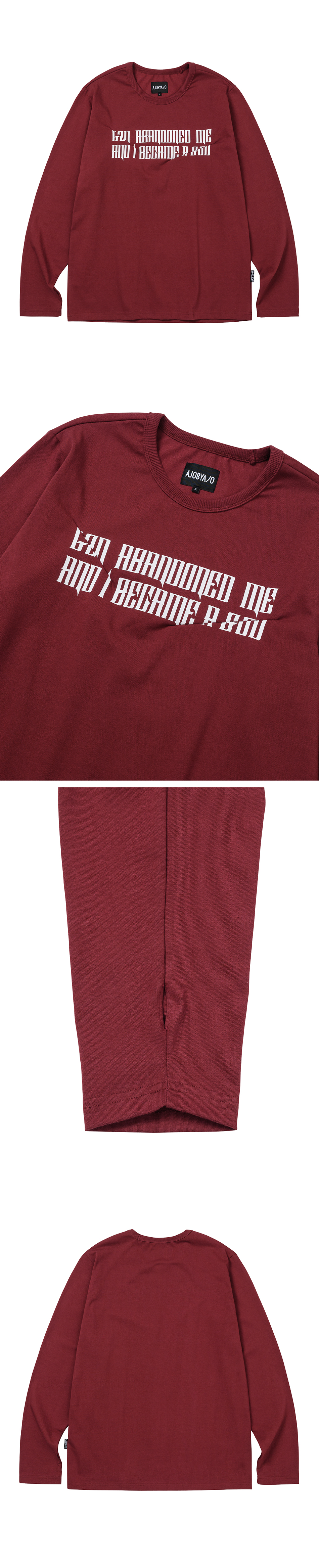 【AJO AJOBYAJO】25SS★ The Contorted Excuse Long Sleeves T AJOBYAJO The Contorted Excuse Long Sleeves T-Shirt