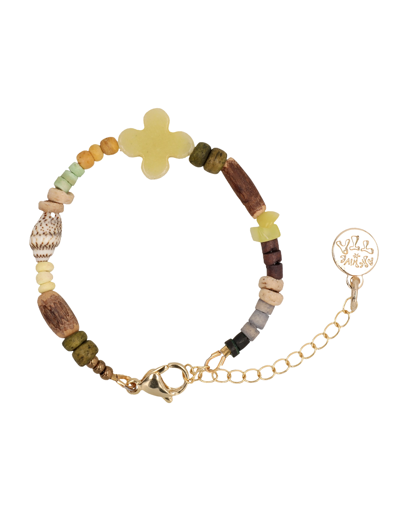 ●tow tow archive● Full Clover Bracelet Blush TBH22ABTB005 MUSINSA | TOWTOW ARCHIVE Full Clover Bracelet Angora Pink