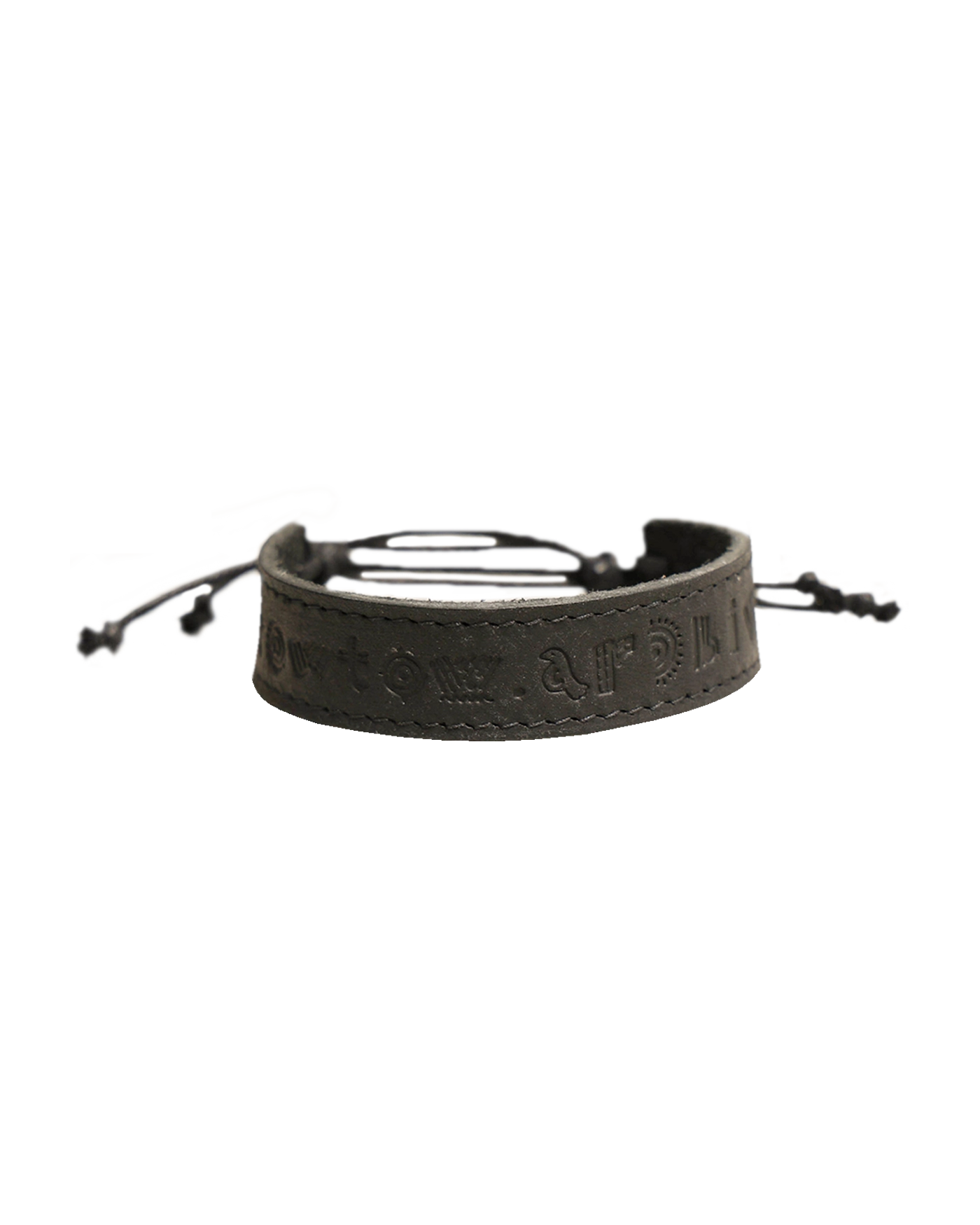 ●tow tow archive● Graphicos Leather Bracelet Olive TBH52AB TOWTOW ARCHIVE Graphikos Leather Bracelet