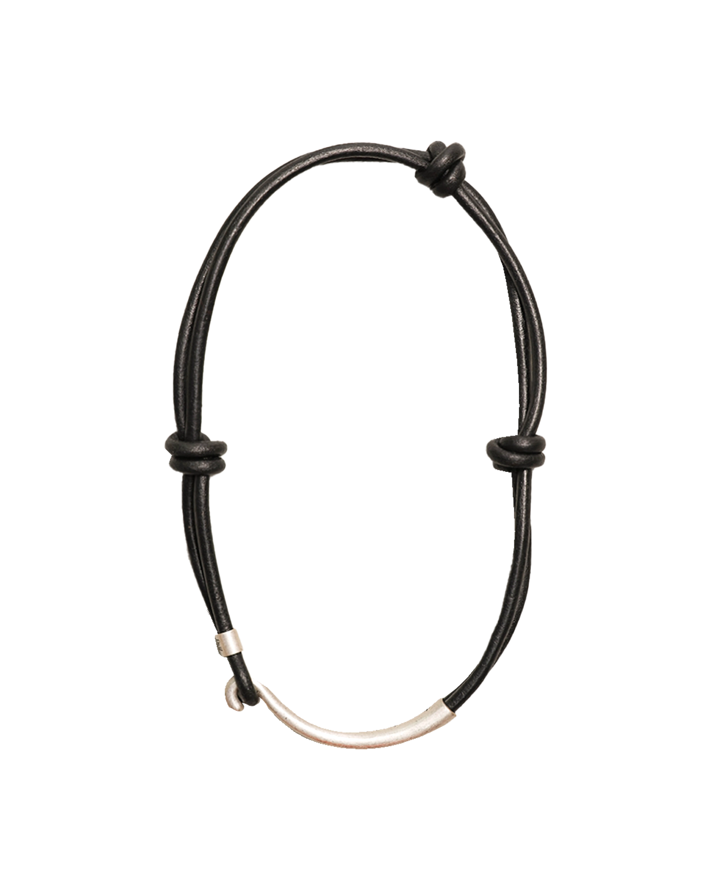 ●tow tow archive● Grit Leather Necklace Black TBH52ABMN002 TOWTOW ARCHIVE Grit Leather Necklace