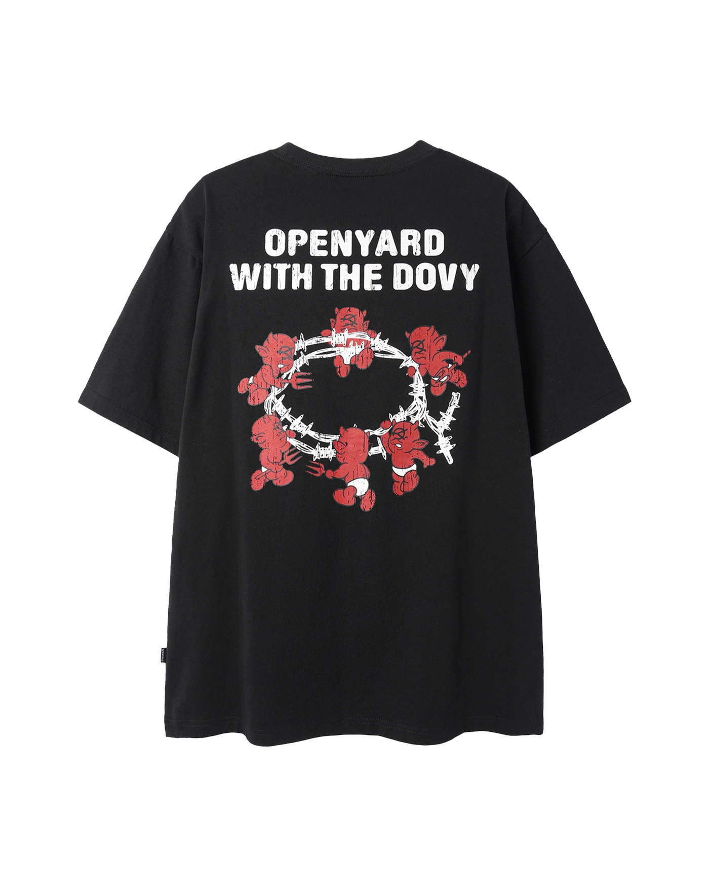 ★OY★ BARBED LOGO DOVY TEE - WHITE★正規品/韓国直送料込 Death Metal Logo Big T-Shirt - Ivory – LÝFT