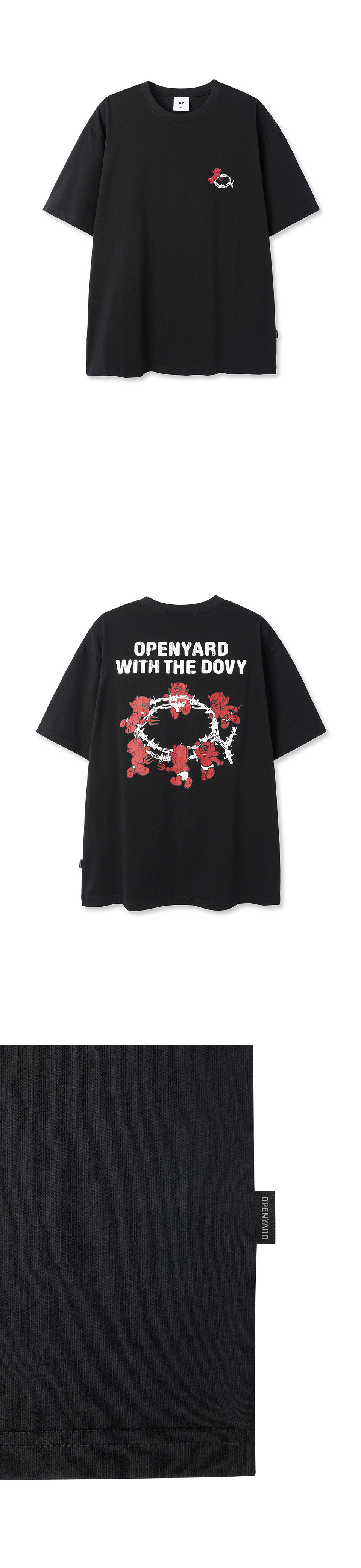 OY BARBED LOGO DOVY TEE