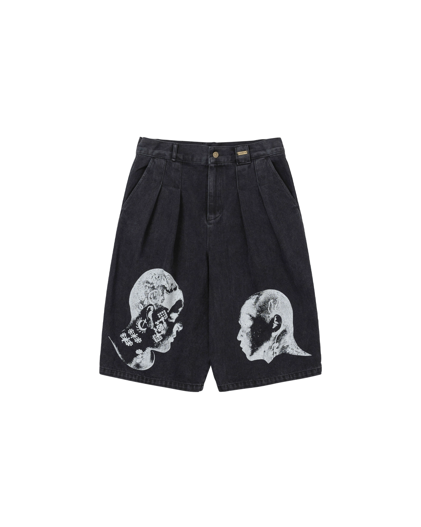 AJOBYAJO DHM MUIL Washed Denim Bermuda Shorts