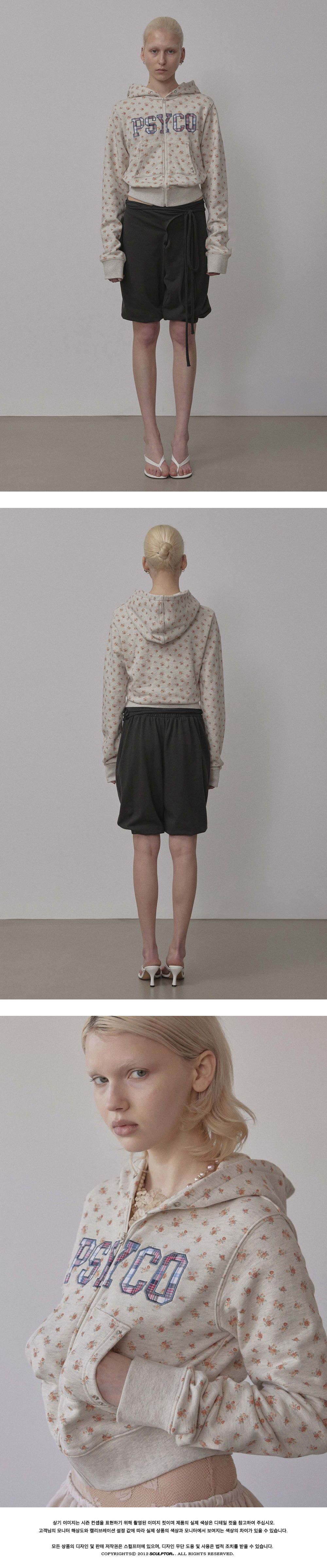 SCULPTOR Cottage Zip-Up Hoodie Flower SCULPTOR Cottage Zip-Up Hoodie Flower