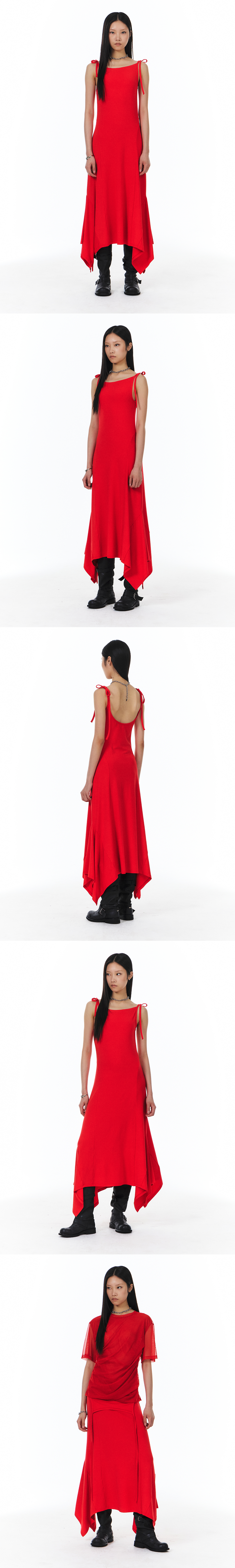 YUNSE ♥ 2 Way String Sleeveless Dress /追跡付 YUNSE 2 Way String Sleeveless Dress