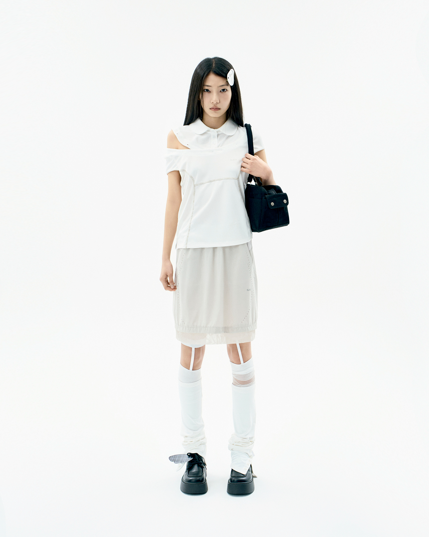 OJOS オホス 韓国 Button Slit LegWarmer