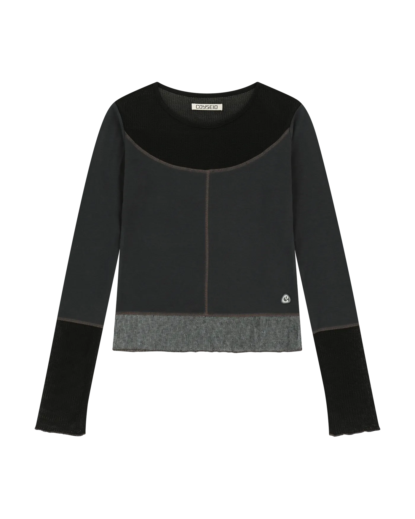 coyseio NET STITCH LONGSLEEVES BLACK