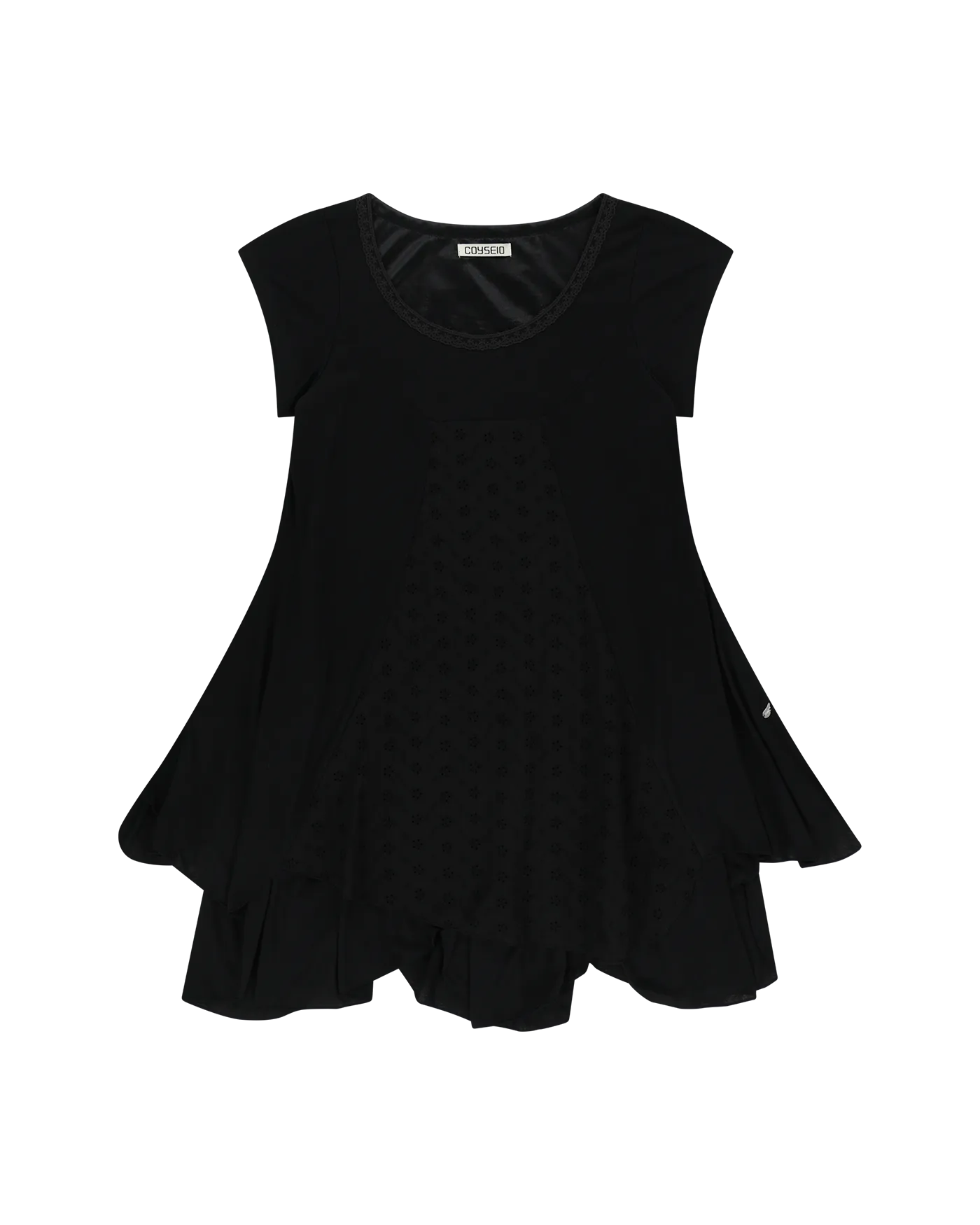 Coyseio FLOWER ONE PIECE ブラック　ワンピース FLOWER ONE PIECE BLACK - coyseio