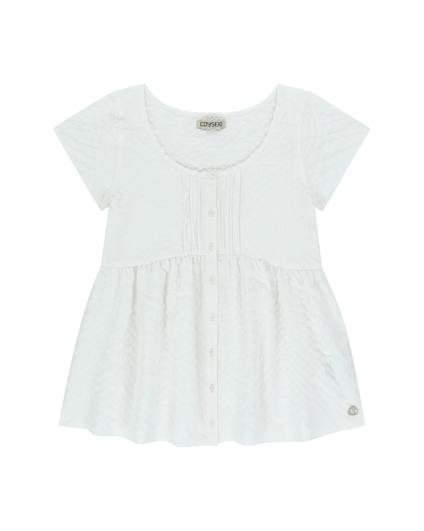 COYSEIO コイセイオ PINTUCK BLOUSE WHITE 韓国 COYSEIO コイセイオ PINTUCK BLOUSE WHITE ブラウス - メルカリ
