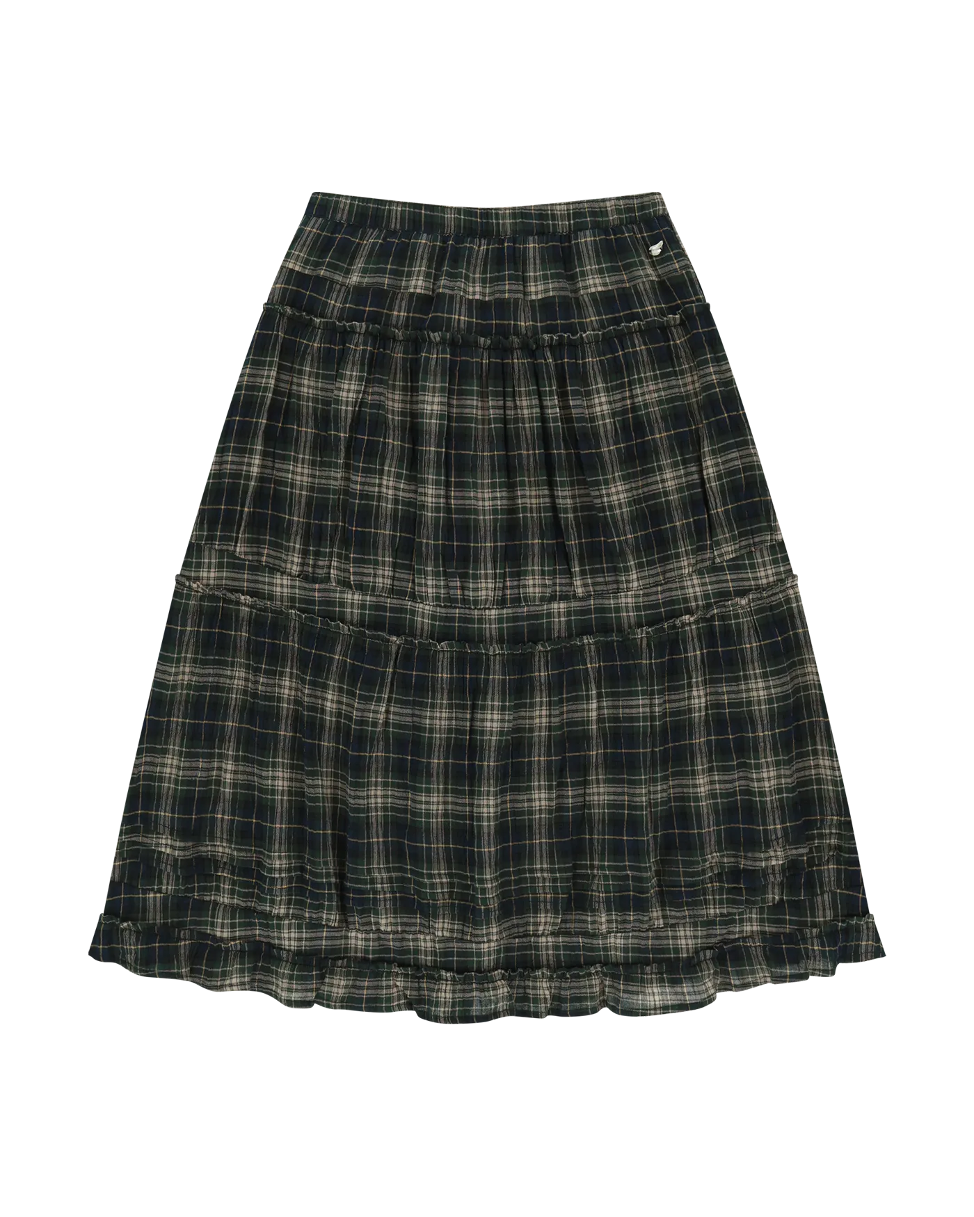 COYSEIO SHIRRING MIDI SKIRT