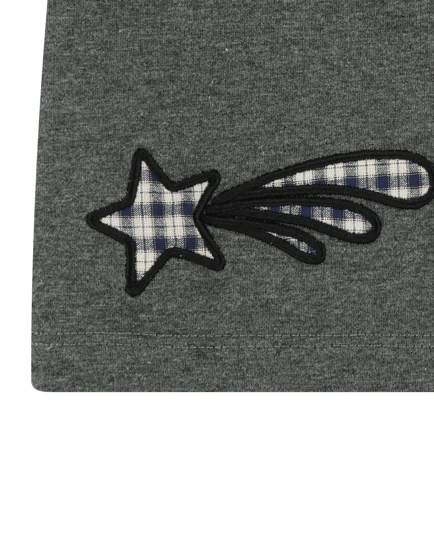 【COYSEIO】 TRIPLE STAR RINGER TEE DARK GREY Coyseio Triple Star Ringer Tee - Dark Grey | International Store