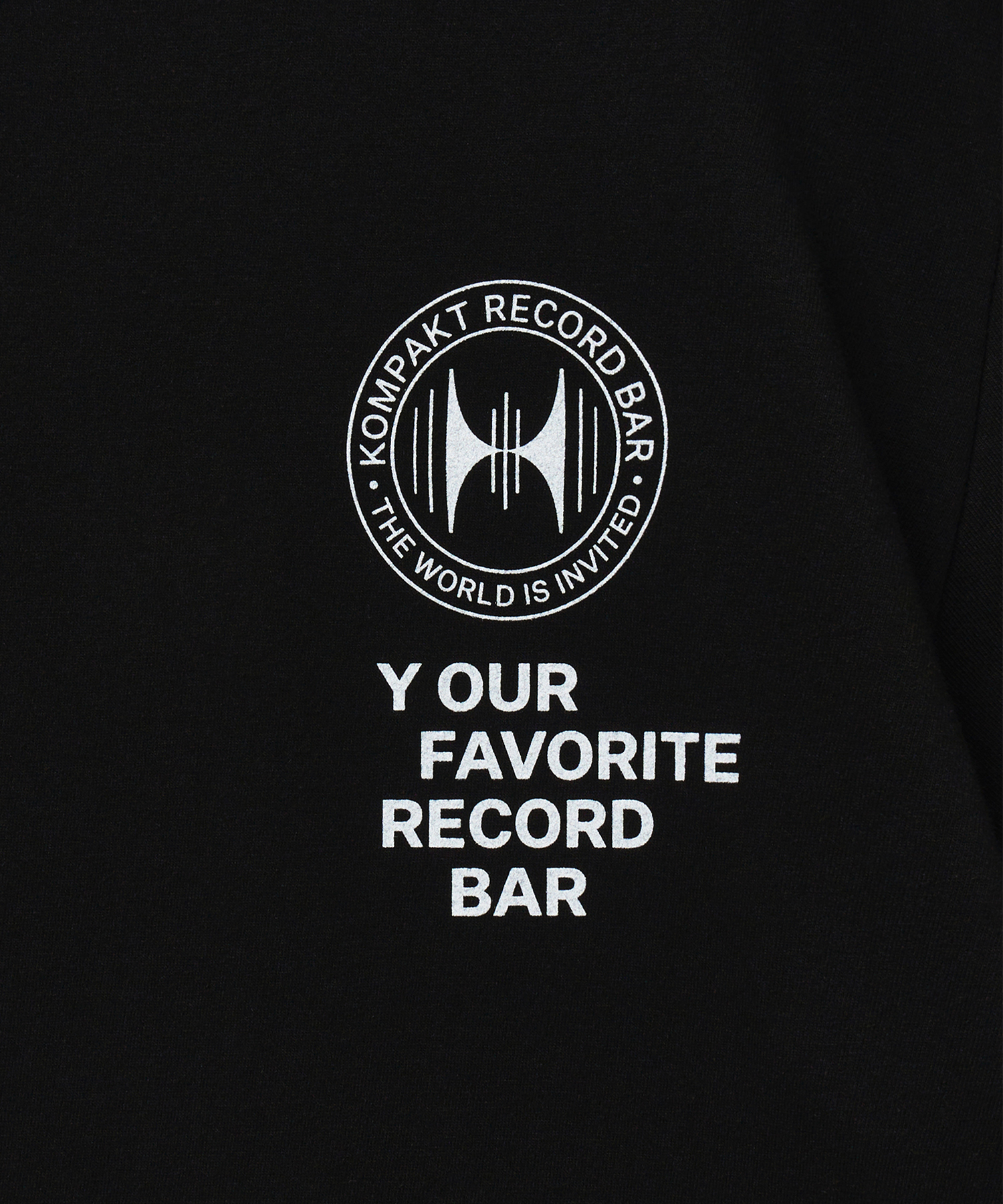 ★COMPAKT RECORD BAR★ KRB Crest TWII Tshirt Black KOMPAKT RECORD BAR Crest TWII T-shirt