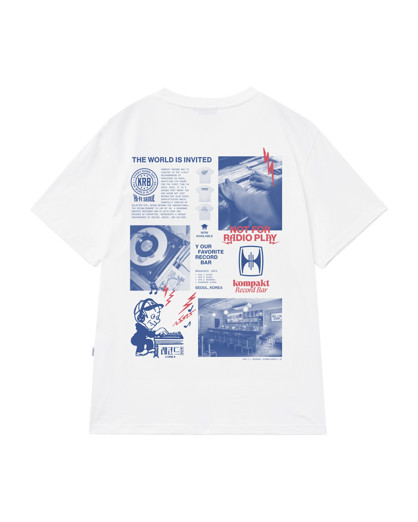 KOMPAKT RECORD BAR KRB 25SS New Poster T-shirt
