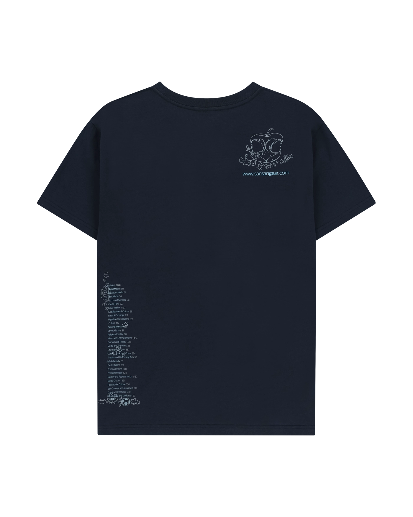 [SAN SAN GEAR] ☆ 25SS PULSE OF REBIRTH T-SHIRT / WHITE PULSE OF REBIRTH T-SHIRT [WHITE] - SAN SAN GEAR
