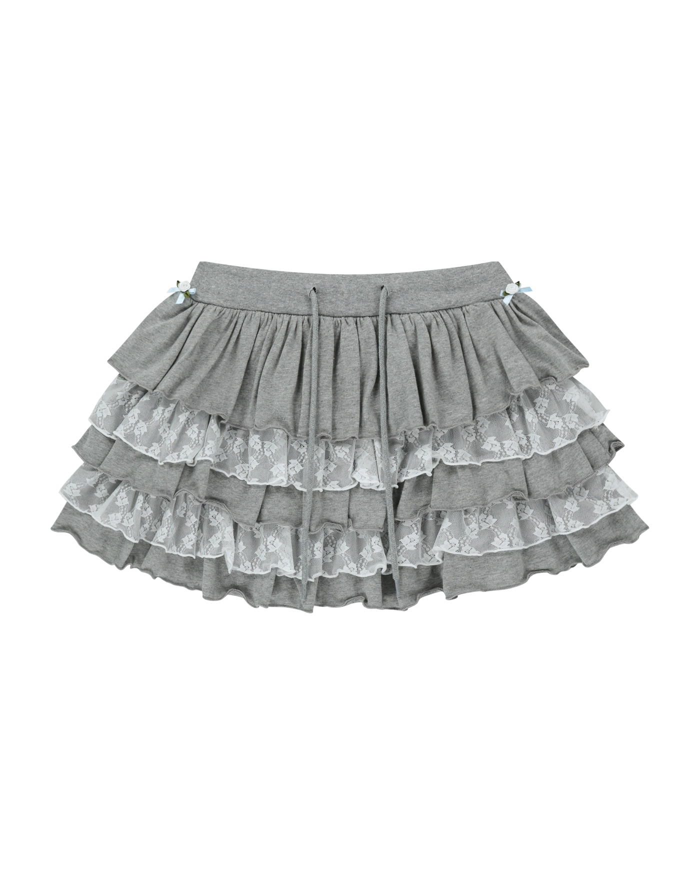 ◆NIIER NOR◆ 5LAYER SKIRTMELANGE GREY NIIER NOR 5-LAYER SKIRT
