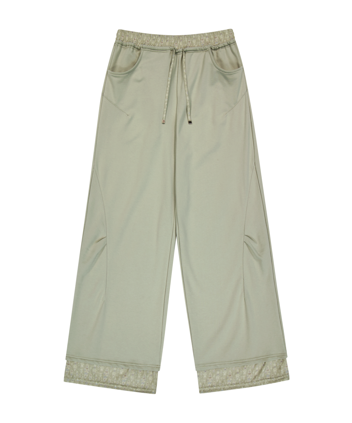 【OJOS】25SS★ Double-Waisted Jersey Pants OJOS | Double-Waisted Jersey Pants